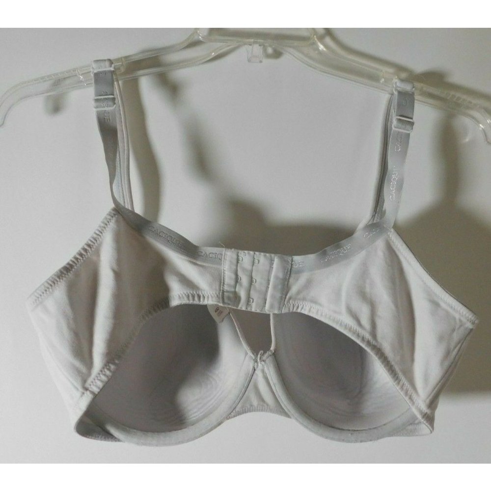 Women's Cacique White Underwire Bra Size 40D - Picture 2 of 5